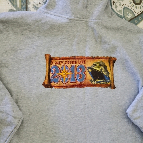 Disney Cruise 🛳 Line Pullover Hoodie Size XXXL L👀K Captain Mickey - Picture 11 of 16